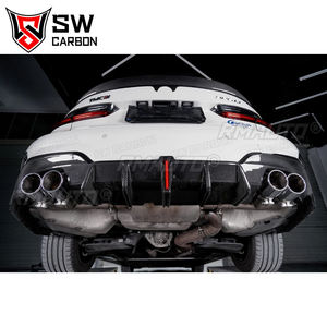 Difusor Trasero Estilo KB de Fibra de Carbono para BMW Serie G20 G28 M Sport 325i 330i M340i 2019-2022, Divisor de Parachoques Trasero, Alerón Inferior - Product Image 2