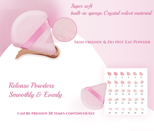 Venta al por mayor lavable suave esponja <span class=keywords><strong>Puff</strong></span> algodón <span class=keywords><strong>rosa</strong></span> triángulo Etiqueta Privada maquillaje terciopelo base polvo <span class=keywords><strong>Puff</strong></span> - Product Image 3