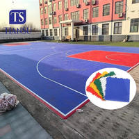 Ineinandergreifende Outdoor-Sport boden matte PP Kunststoff Keramik fliesen Gummi für Fußball Fußball Tischtennis Basketball