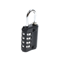 YH10027 Cadenas à 4 chiffres pour bagages, armoire, porte de salle de sport, valise, serrure à code