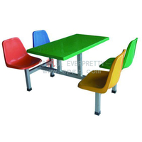 Table et chaises de cour d'alimentation bon marché / Table et chaises de restaurant de restauration rapide