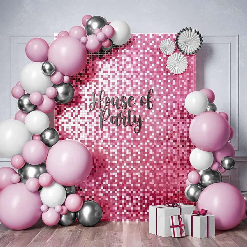 Pailletten Glitter Metallic Folie Franje Klatergoud Gordijn Voor Volwassen Kinderen Verjaardag Bruiloft Achtergrond Decor Baby Shower Feestartikelen