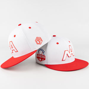 Gorras de Béisbol Personalizadas TCAP China ODM, 6 Paneles, Bordado 3D, Lana Acrílica, Visera Plana - Product Image 1