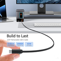 Station de charge sans fil OEM 15W avec câble rétractable USB-C, support pour ordinateur portable et téléphone, chargeur de bureau multiple 6-en-1 105W avec fonction magnétique