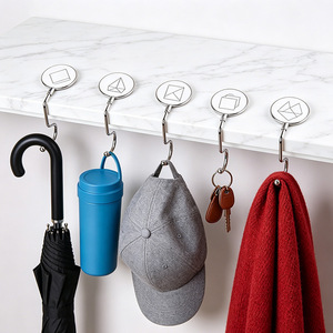 Desk Side Backpack Hooks Metal Single Hook 1-3kg Load Capacity For Classroom Dormitory Use - Product Image 3