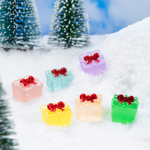 Breloques en résine phosphorescente gelatinosaux à dos plat, thème Noël mystique, pour décorations de boîtes et accessoires cadeaux – Vente flash - Product Image 4
