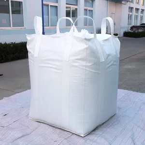 1000kgs Polipropileno Fibc Bulk 1 Ton PP Big Jumbo Anti-Sift Square Bag
