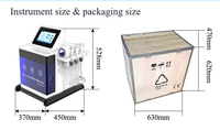 Appareil de microdermabrasion et dermabrasion 5 en 1 Jet Peel Water Oxygen pour un nettoyage en profondeur du visage