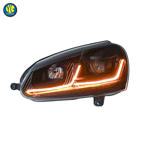 ไฟหน้า LED YU GUANG สำหรับรถยนต์ Volkswagen VW Golf <span class=keywords><strong>5</strong></span> / <span class=keywords><strong>Jetta</strong></span> ปี 2006 2010 อัพเกรด Gti Golf <span class=keywords><strong>5</strong></span> <span class=keywords><strong>Mk</strong></span> <span class=keywords><strong>5</strong></span> ไฟหน้าคู่สองสี ไฟหน้า LED - Product Image 2