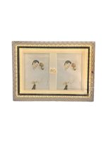 Cadre photo LED en plastique abordable, lumière LED chaude, cadeau de mariage en forme de cœur, cadre photo de présentation de bureau, cadre photo souvenir familial