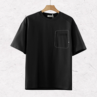 T-shirt décontracté d'été pour homme à manches courtes, couleur unie, coupe classique, col rond, impression sérigraphique, tricoté en polyester/coton