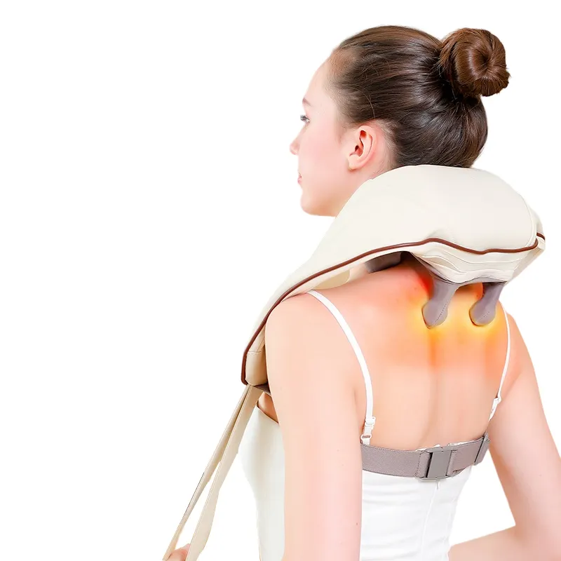 2024 electric u shaped back massage shawl shiatsu shawl neck chiropractic massage portable multifunctional massage shawl body