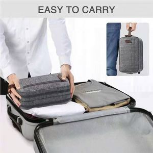 Nylon Travel Makeup <b>Pouch</b> Bag Blue Fashionable <b>for</b> Toiletry Bag with Zipper Closure <b>for</b> Women and <b>Men</b> Made of Polyester Canvas - Product Image 4