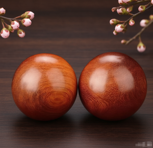 Ballon de massage portable en bois de santal pour la main, pour le fitness et le jeu - Product Image 5