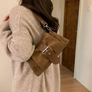 Nuevo Bolso de Punto Vintage para Mujer, Bolsos de Hombro Casuales de Verano, Bolsos de Mano Estilo Patchwork para la Playa y las Vacaciones - Product Image 6