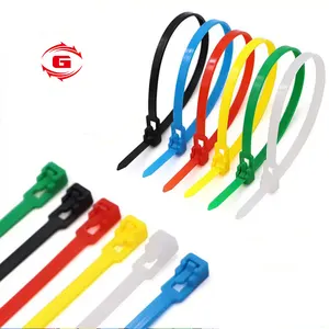 Giant Removable Thick Wide Self Locking Releasable Nylon Reusable Screw Cable Zip Ties