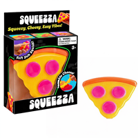 Jouet sensoriel anti-stress en forme de tranche de pizza, souple, extensible, en TPR, 1 pièce