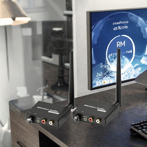 <span class=keywords><strong>Adaptador</strong></span> de Música Inalámbrico Digital Wi-Fi de 2.4G, Kit de Transmisor y Receptor de Plástico de 50M con AUX R/L de 3.5mm <span class=keywords><strong>para</strong></span> <span class=keywords><strong>TV</strong></span>, DVD, PC - Product Image 3