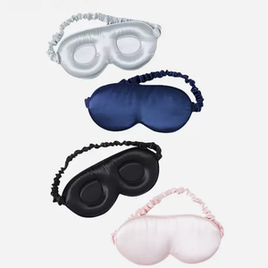 Wholesale Custom 100% Pure Mulberry Silk Contour <strong>Sleep</strong> <strong>Mask</strong> 16/19/22 Momme 3D <strong>Eye</strong> <strong>Mask</strong> with Pure Silk Filler <strong>for</strong> Winter &amp; Summer - Product Image 3