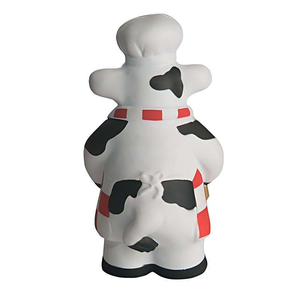 Giocattolo Antistress Promozionale Personalizzato a Forma di Mucca Chef <span class=keywords><strong>in</strong></span> Schiuma PU Morbida per Pubblicità - Product Image 5