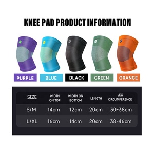Genouillère de <span class=keywords><strong>protection</strong></span> professionnelle en nylon tricoté élastique pour entraînement, squat, soulevé de terre et musculation - Product Image 4