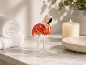 Escultura Grande de Jirafa Ángel Hecha a Mano y Personalizable, Arte Popular Feng Shui, Decoración de Pascua, Miniatura Coleccionable Colgante de Cristal - Product Image 2