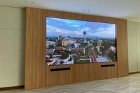 Écran LED mural vidéo 4K super fin P1.25 pour intérieur, flexible et programmable, pour affichage publicitaire en stade