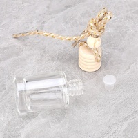 Bouteille en Verre Cylindrique Transparente Personnalisable 5ml 8ml 10ml, Diffuseur de Parfum Suspendu pour Voiture