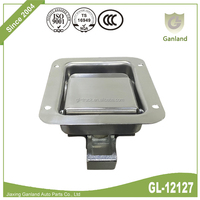 Loquet à palette encastré en acier GL 12127, loquet de compression verrouillable pour boîte à outils de remorque
