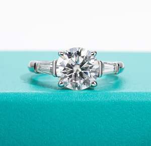 แหวนเพชรโมอิสทรงกลมสำหรับผู้หญิง925ครบรอบแต่งงานแหวนสัญญาสำหรับ VVS1ครบรอบแต่งงานแหวนสัญญาสำหรับผู้หญิง - Product Image 2