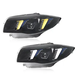 Fari per <span class=keywords><strong>BMW</strong></span> <span class=keywords><strong>Serie</strong></span> <span class=keywords><strong>1</strong></span> E87 Fanali Anteriori a LED 2004-2011 con Doppia Luce Diurna a LED Abbaglianti Ricambio Modificato - Product Image 5
