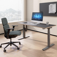 Bureau inclinable intelligent ergonomique réglable en hauteur Table élévatrice électrique pieds bureau réglable en hauteur