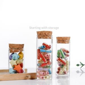 30mm düz dipli borosilikat cam test tüpü ile ahşap mantar - Product Image 2