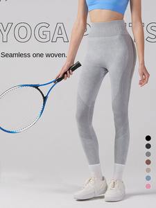 Acid Wash Letters Yoga Leggings Women Gym Fitness Sportswear Workout Running Clothes Push up Yoga Pants <b>Tights</b> Mujer - Product Image 2