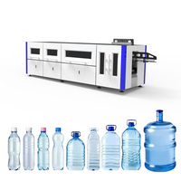 Mesin Cetak Tiup Botol PET Otomatis dengan Komponen PLC Mitsubishi, Pompa Motor untuk Produksi Botol 2L (Model Baru SEGD-6 2L)