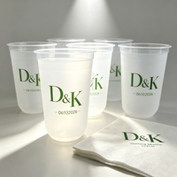 Verre à shot sans BPA de 12 oz, en forme de diamant, pour vin et whisky, réutilisable, en plastique, avec logo personnalisé, monogramme pour fête, mariage, 10 oz, 14 oz