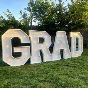 <b>LED</b> marquee letters Warm white indoor lighting Modern style decorative <b>lights</b> AC powered marquee letters - Product Image 3