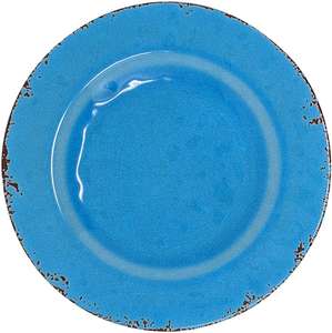 Juego de cena antiguo hogar de cerámica juego de <span class=keywords><strong>vajilla</strong></span> de <span class=keywords><strong>melamina</strong></span> de granja rústica de 12 piezas, servicio para 4 (azul huevo de Pascua) Color: Pascua - Product Image 3