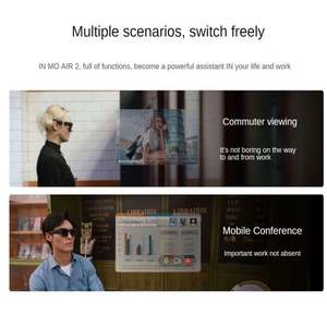 Gafas INMO AIR 2 AR Quad-Core 2 + 32GB Realidad aumentada con AIGC y cámara GPT AI Compatible con hardware innovador - Product Image 6