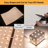 Panneaux lumineux LED flexibles ultra-minces à haute densité 406 LED pour sous-comptoir, rétroéclairage flexible, panneaux lumineux LED flexibles