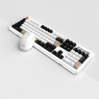 acer OCC335 İnce Kablosuz Klavye Mouse Seti 104 Tuş 1600 DPI Ergonomik Uzun Pil Ömrü Yüksek Hassasiyetli Optik Sensör