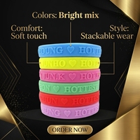 Bracelets en silicone personnalisés avec logos en relief - Colorés et durables pour les événements, les promotions et les cadeaux