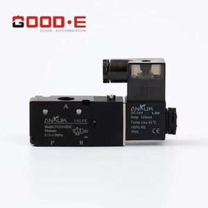 Válvula solenoide neumática <span class=keywords><strong>GUDE</strong></span> Factory 3V210-08NC con bobina simple para aplicaciones compactas - Product Image 3