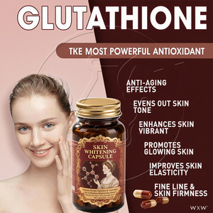 แคปซูลกลูตาไธโอนออร์แกนิกผลิตภัณฑ์เสริมผิวเพื่อผิวขาวสร้างริ้วรอยฉลากตามต้องการ - Product Image 3