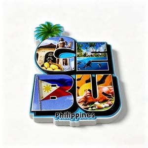 Aimants de réfrigérateur créatifs en résine, motif cochon rôti de Cebu, 3D, thème guitare, souvenirs de destination Philippines, en gros - Product Image 3