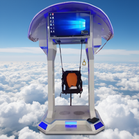 Máquina de Juego Comercial de Simulación de Vuelo en Parapente de PVC para Parques de Aventuras Interiores y Centros Comerciales