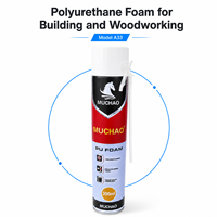 MUCHAO A33 Mousse expansive anti-déformation prête à l'emploi 300ml Colle polyuréthane PU Scellant sans expansion à durcissement rapide pour porte en bois
