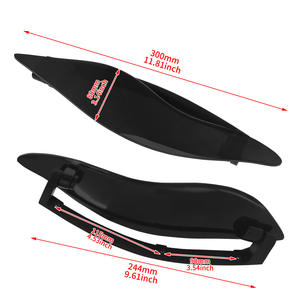 Aile latérale de moto, déflecteur d'air, pare-brise réglable, adapté à la modification de l'aile latérale Harley Glide - Product Image 4