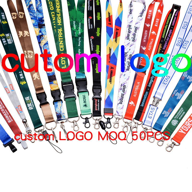 New arrival Polyester breakaway wap custom lanyard keychain Fast Shipping Fashion lanyard eco friendly lanyard with imprint