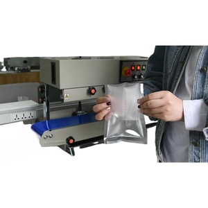 Selladora de Banda Continua Semiautomática de Tipo Vertical, Máquina de Sellado Automática para Empaque de Vasos, Motor de Accionamiento Mecánico - Product Image 5